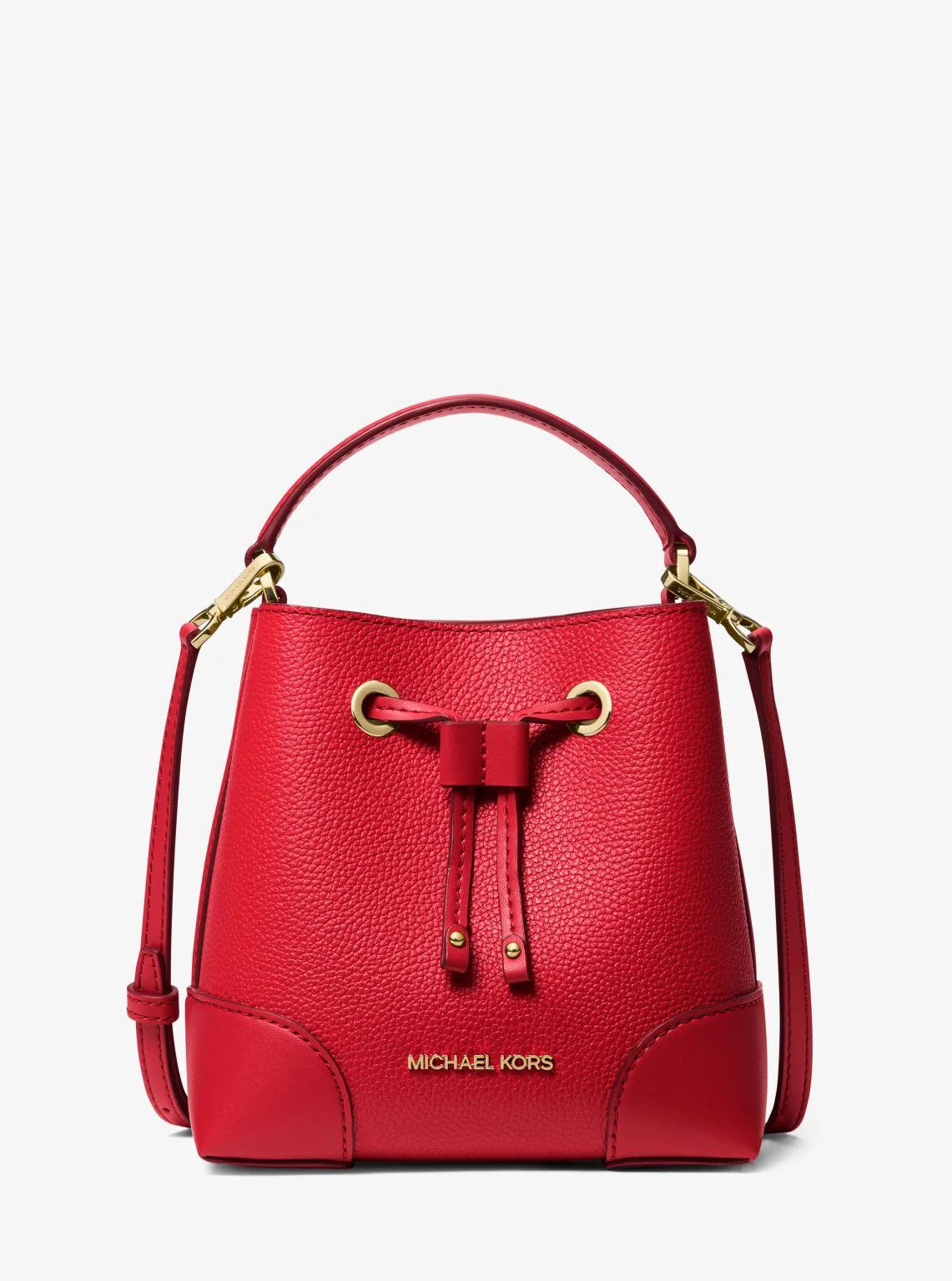 Mercer Small Pebbled Leather Bucket Bag - Image 4
