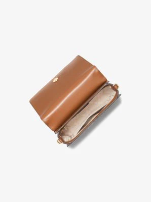 Mercer Small Woven Faux Leather and Suede Crossbody Bag - Image 15