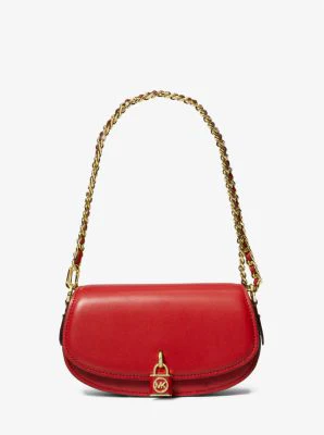 Mila Small Leather Shoulder Bag - Image 14