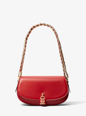 Mila Small Leather Shoulder Bag - Image 9