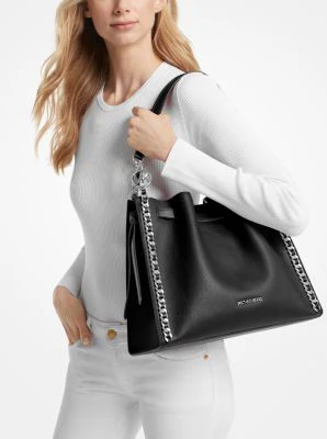 Mina Large Chain Shoulder Bag - Image 7