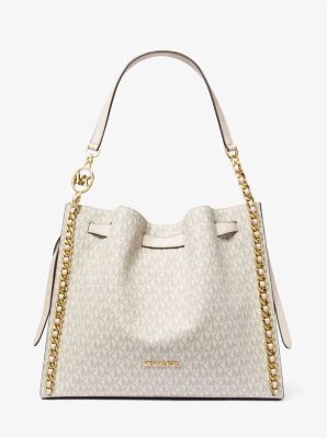 Mina Large Signature Logo Chain Shoulder Bag - Image 2