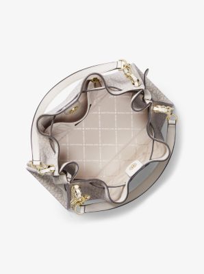 Mina Large Signature Logo Chain Shoulder Bag - Image 3