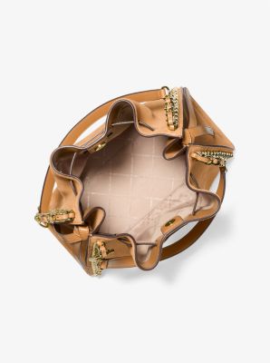 Mina Large Suede Chain Shoulder Bag - Image 3