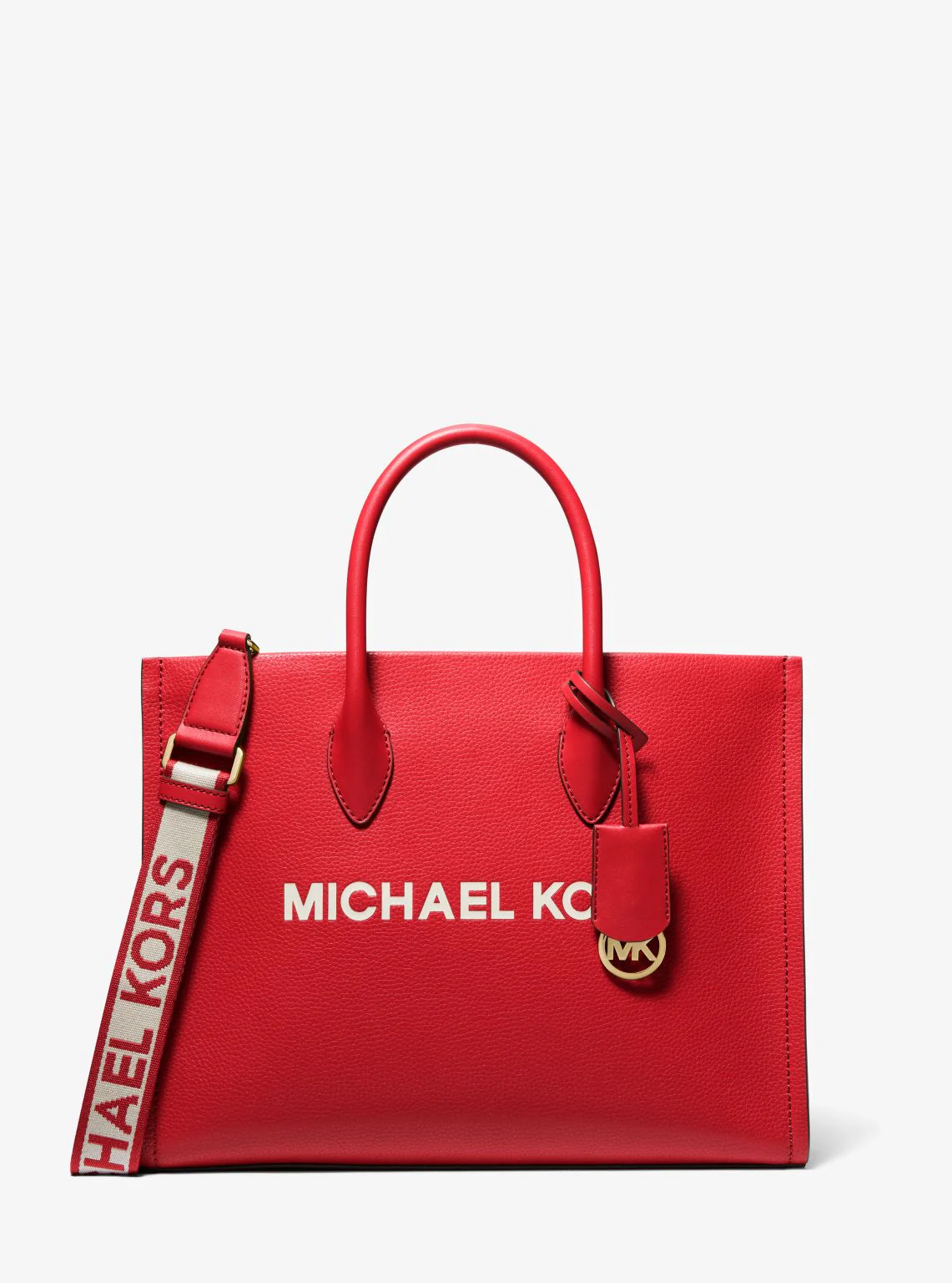 Mirella Medium Pebbled Leather Tote Bag