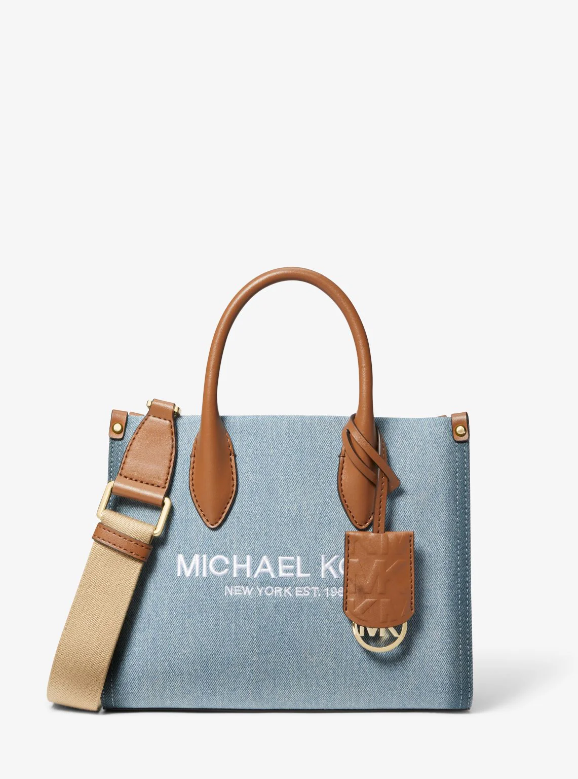 Mirella Small Denim Crossbody Bag - Image 5