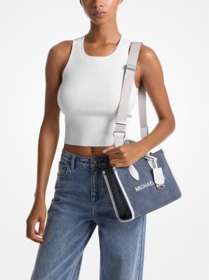 Mirella Small Denim Crossbody Bag - Image 4