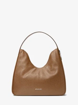 Nayla Medium Pebbled Leather Hobo Shoulder Bag - Image 4