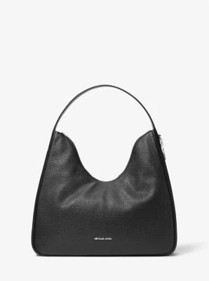 Nayla Medium Pebbled Leather Hobo Shoulder Bag - Image 7