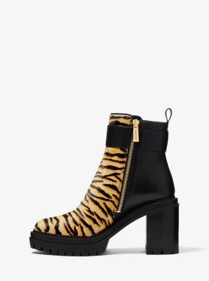 Parker Tiger Print Calf Hair Boot - Image 4