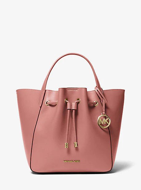 Phoebe Large Faux Leather Bucket Bag