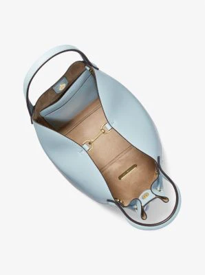 Phoebe Large Faux Leather Bucket Bag - Image 11