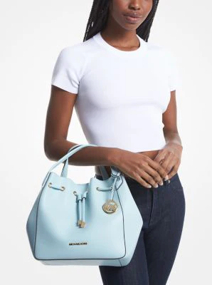 Phoebe Large Faux Leather Bucket Bag - Image 12