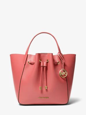Phoebe Large Faux Leather Bucket Bag - Image 15