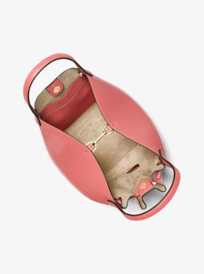 Phoebe Large Faux Leather Bucket Bag - Image 16