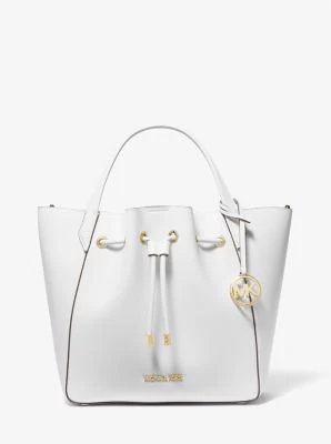 Phoebe Large Faux Leather Bucket Bag - Image 19