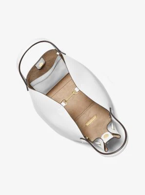 Phoebe Large Faux Leather Bucket Bag - Image 20