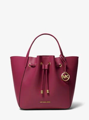 Phoebe Large Faux Leather Bucket Bag - Image 24