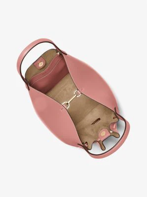 Phoebe Large Faux Leather Bucket Bag - Image 3