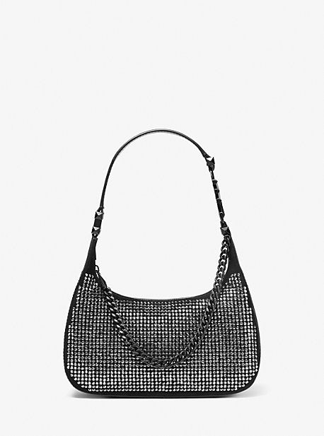 Piper Small Embellished Suede Shoulder Bag - Image 5