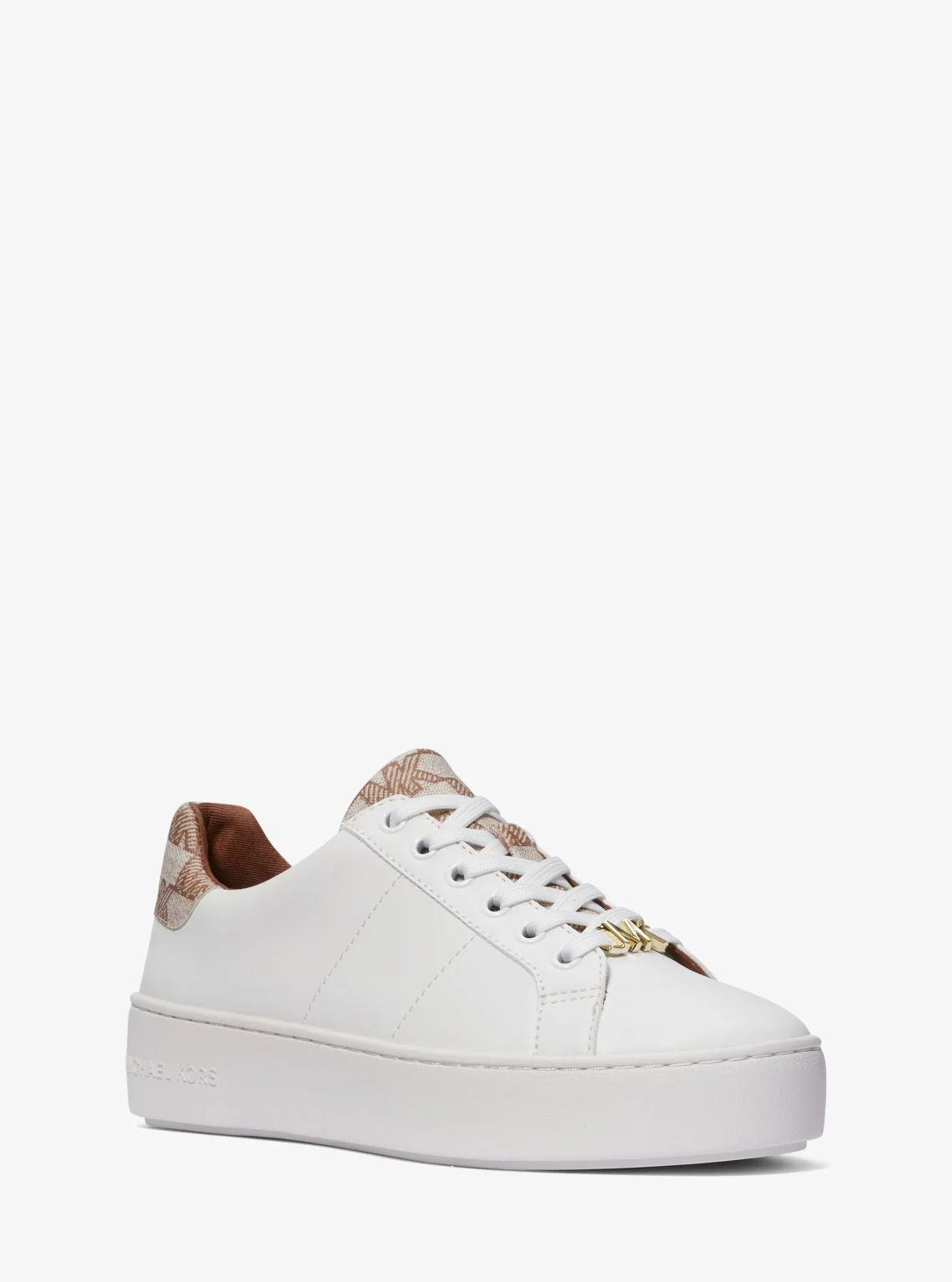 Poppy Faux Leather and Logo Sneaker - Image 13