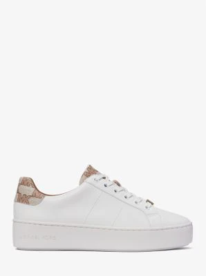 Poppy Faux Leather and Logo Sneaker - Image 15