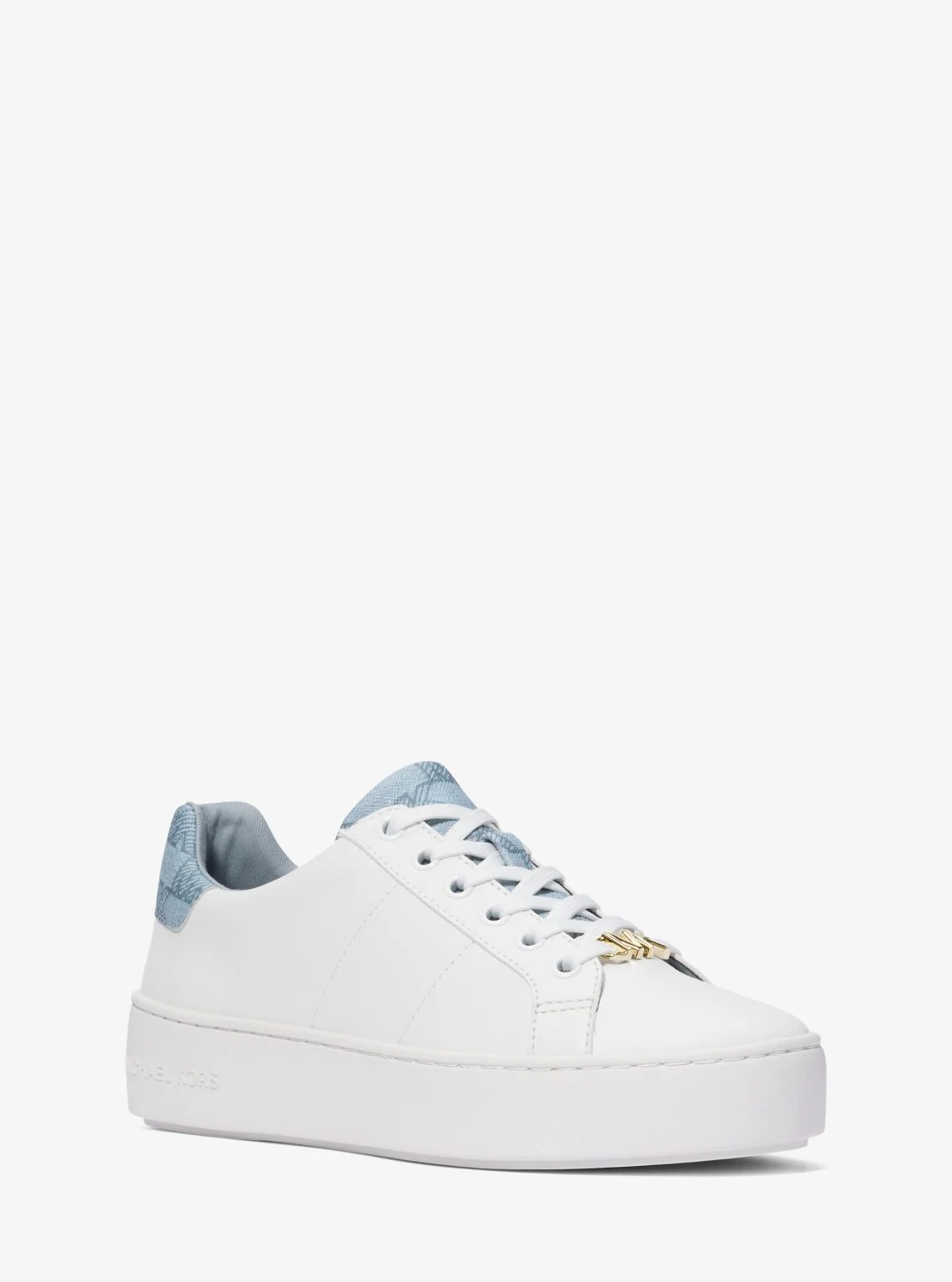Poppy Faux Leather and Logo Sneaker - Image 17