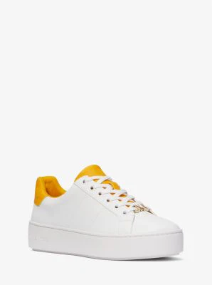Poppy Faux Leather and Logo Sneaker - Image 2
