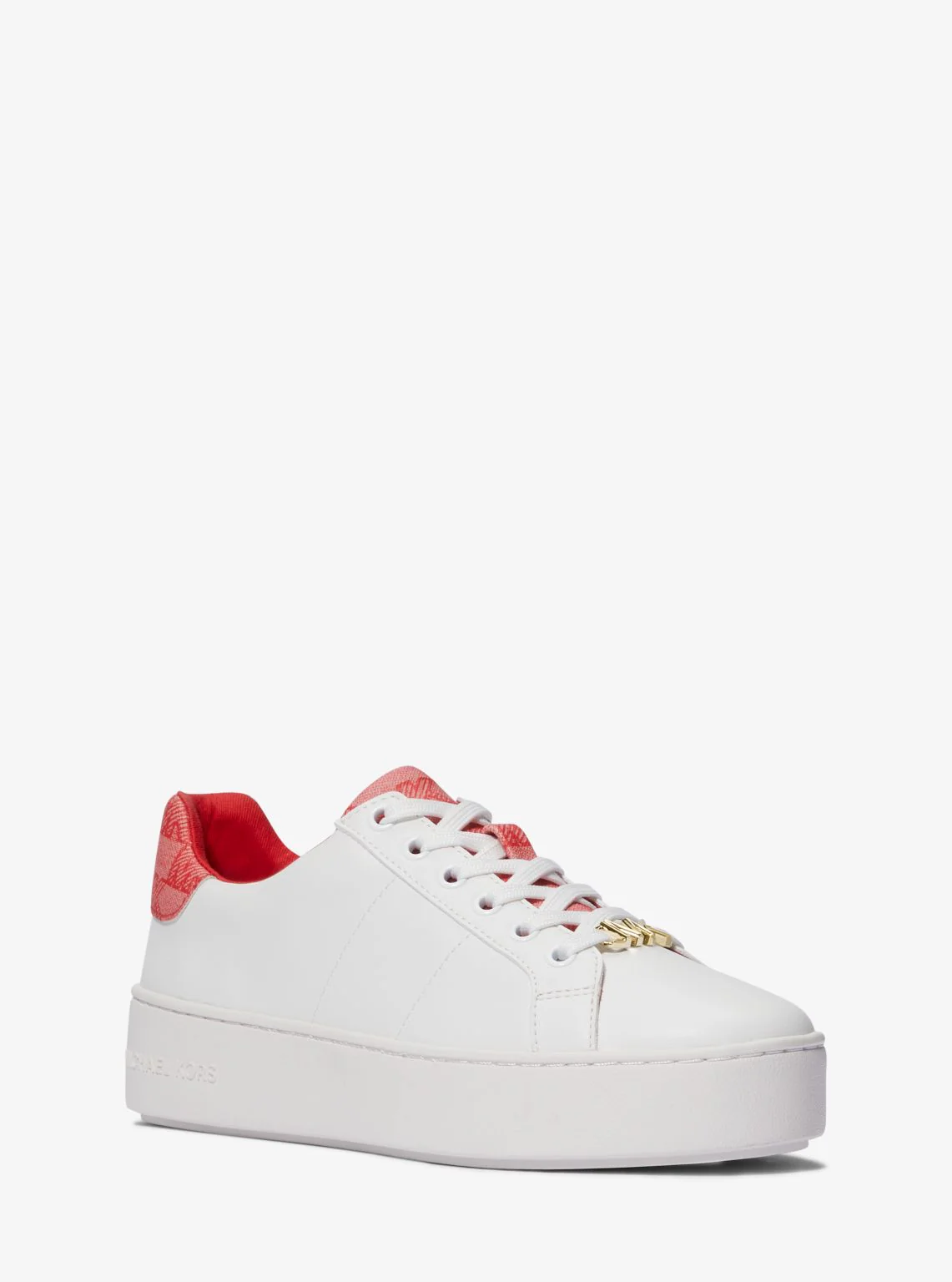 Poppy Faux Leather and Logo Sneaker - Image 5