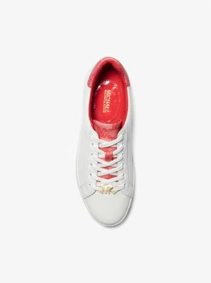 Poppy Faux Leather and Logo Sneaker - Image 8
