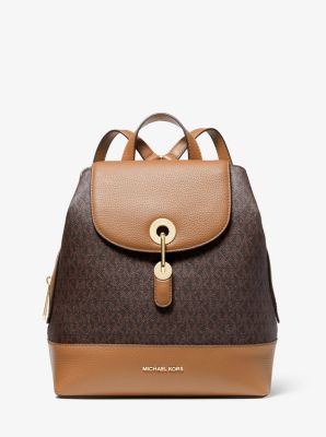 Raven Medium Logo and Pebbled Leather Backpack - Image 2