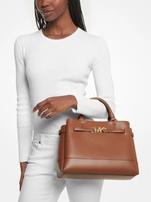 Reed Large Leather Belted Satchel - Image 13