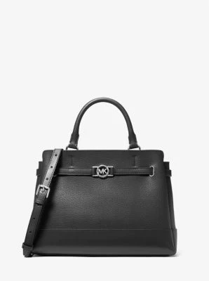 Reed Large Pebbled Leather Satchel - Image 10