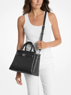 Reed Large Pebbled Leather Satchel - Image 12