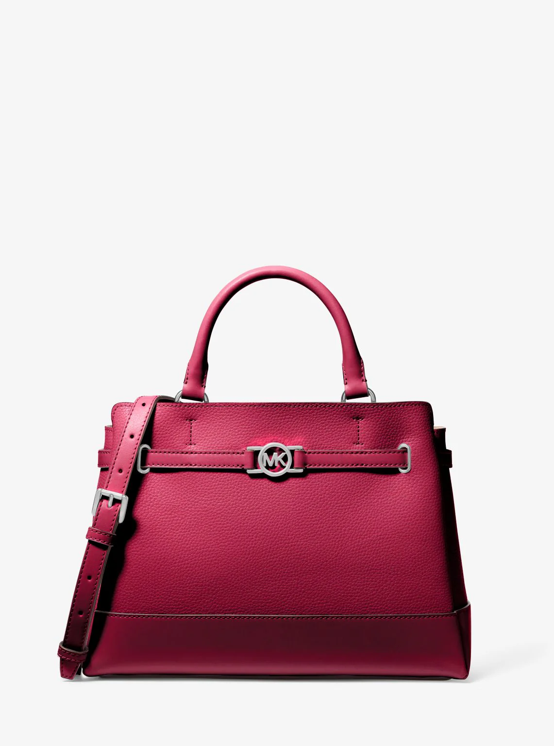 Reed Large Pebbled Leather Satchel - Image 13
