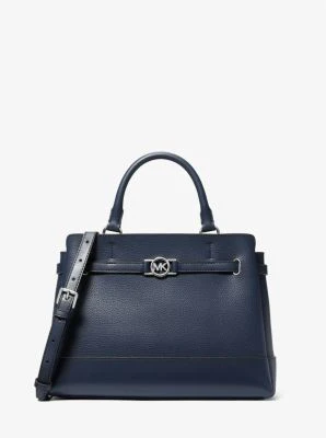 Reed Large Pebbled Leather Satchel - Image 6