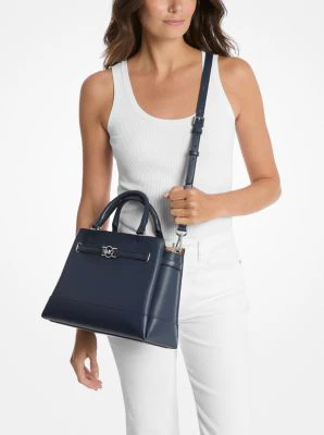 Reed Large Pebbled Leather Satchel - Image 8