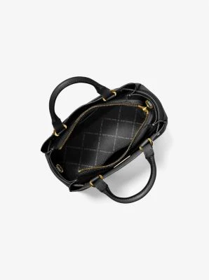 Reed Small Two-Tone Pebbled Leather Belted Satchel - Image 3