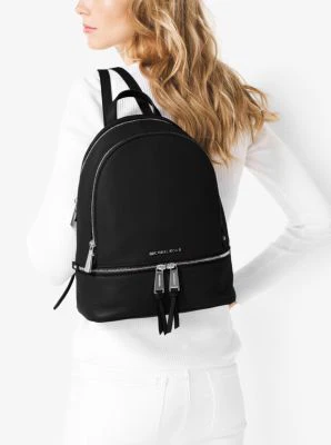 Rhea Medium Leather Backpack - Image 4