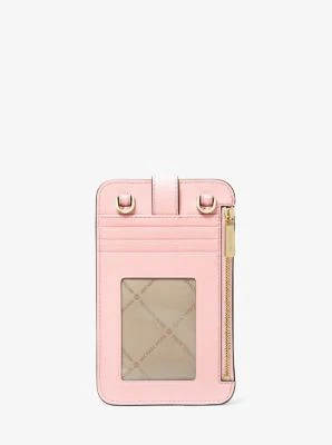 Saffiano Leather Smartphone Crossbody Bag - Image 4