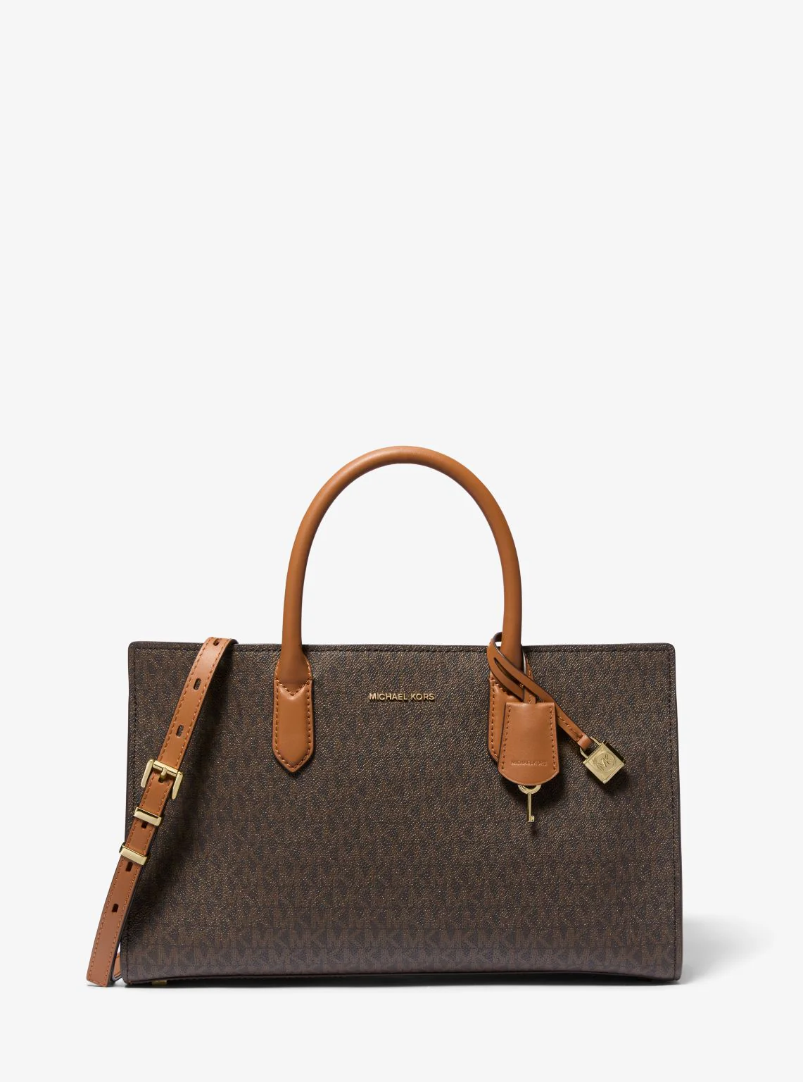 Scarlett Medium Signature Logo Satchel - Image 29