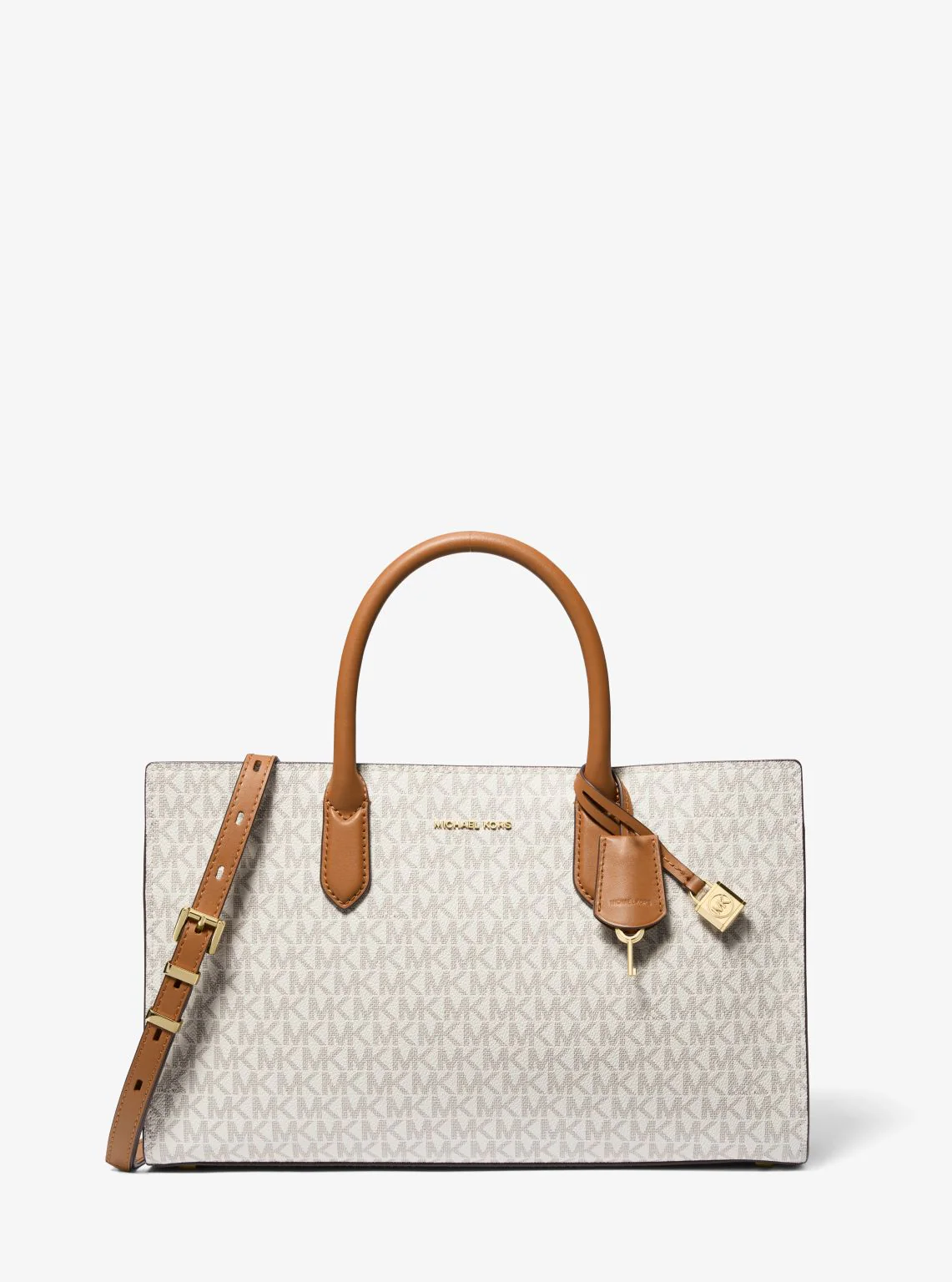 Scarlett Medium Signature Logo Satchel - Image 5