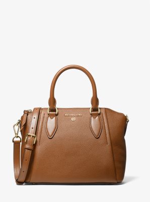 Sienna Medium Pebbled Leather Satchel - Image 24
