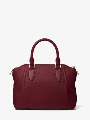 Sienna Medium Pebbled Leather Satchel - Image 5