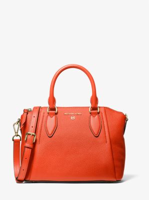Sienna Medium Pebbled Leather Satchel - Image 7