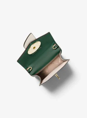 Small Tri-Color Saffiano Leather Smartphone Crossbody Bag - Image 19