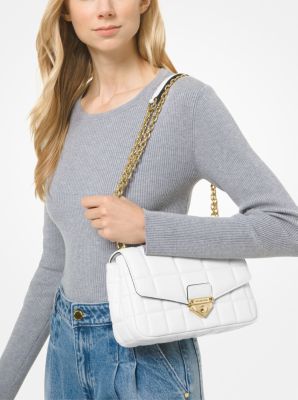 SoHo Large Quilted Leather Shoulder Bag - Image 10