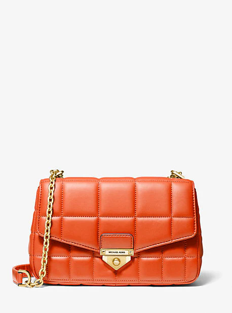 SoHo Large Quilted Leather Shoulder Bag - Image 16