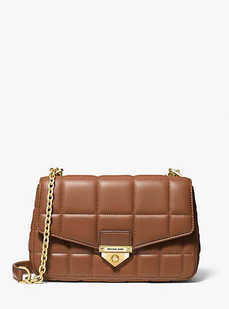 SoHo Large Quilted Leather Shoulder Bag - Image 26