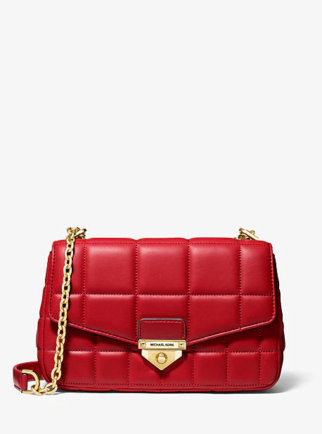 SoHo Large Quilted Leather Shoulder Bag - Image 32